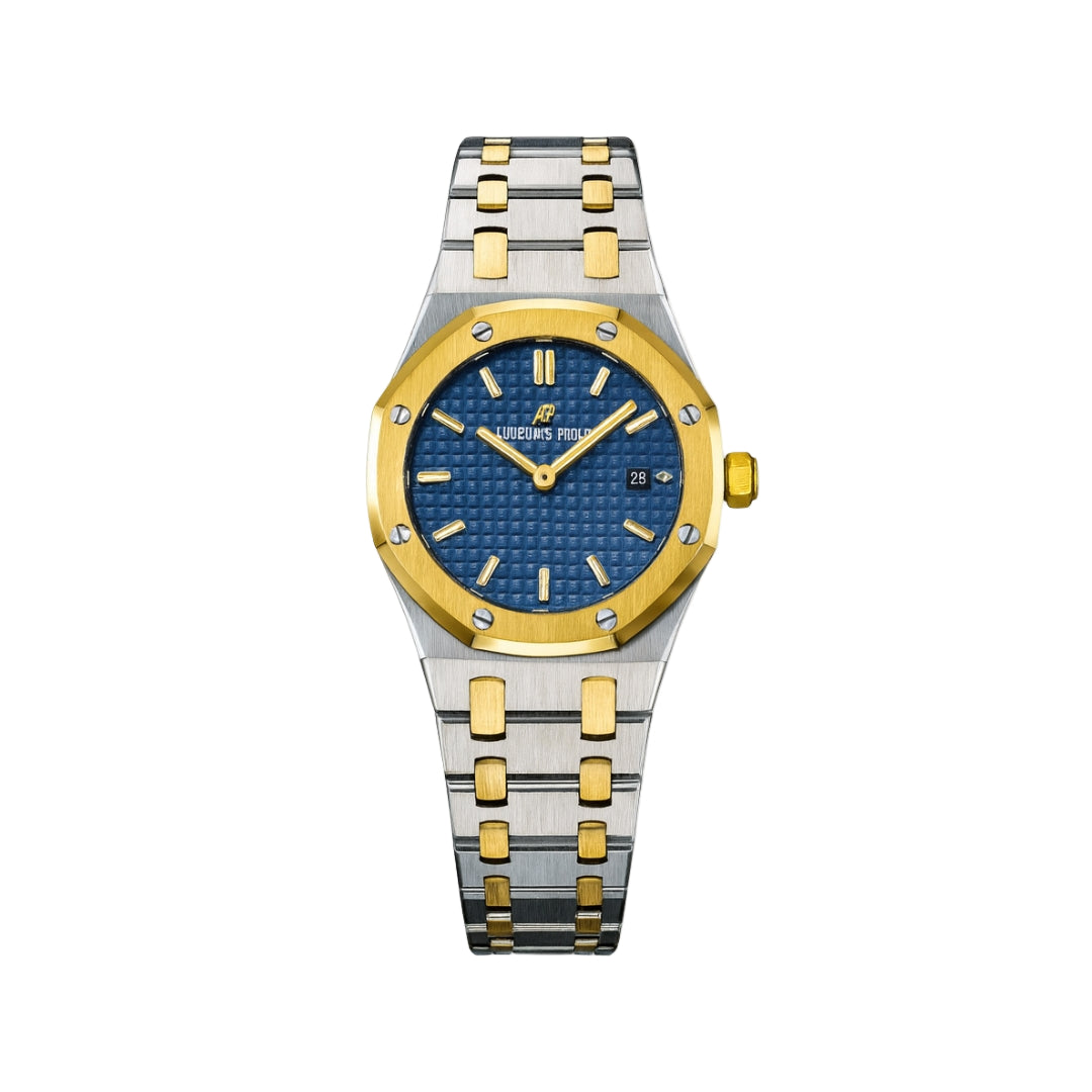 Luxurious Audemars Piguet Royal Oak Two-Tone Blue Dial Automatic Men's Watch