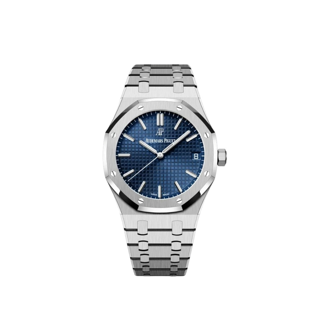Audemars Piguet Royal Oak Blue Dial Luxury Steel Automatic Men's Watch