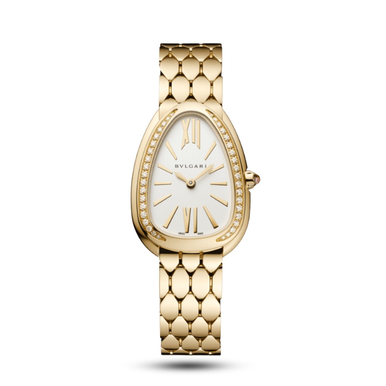 Bvlgari Serpenti Seduttori Gold Ladies Watch: Elegant Luxury, Swiss Made, Diamond Accents