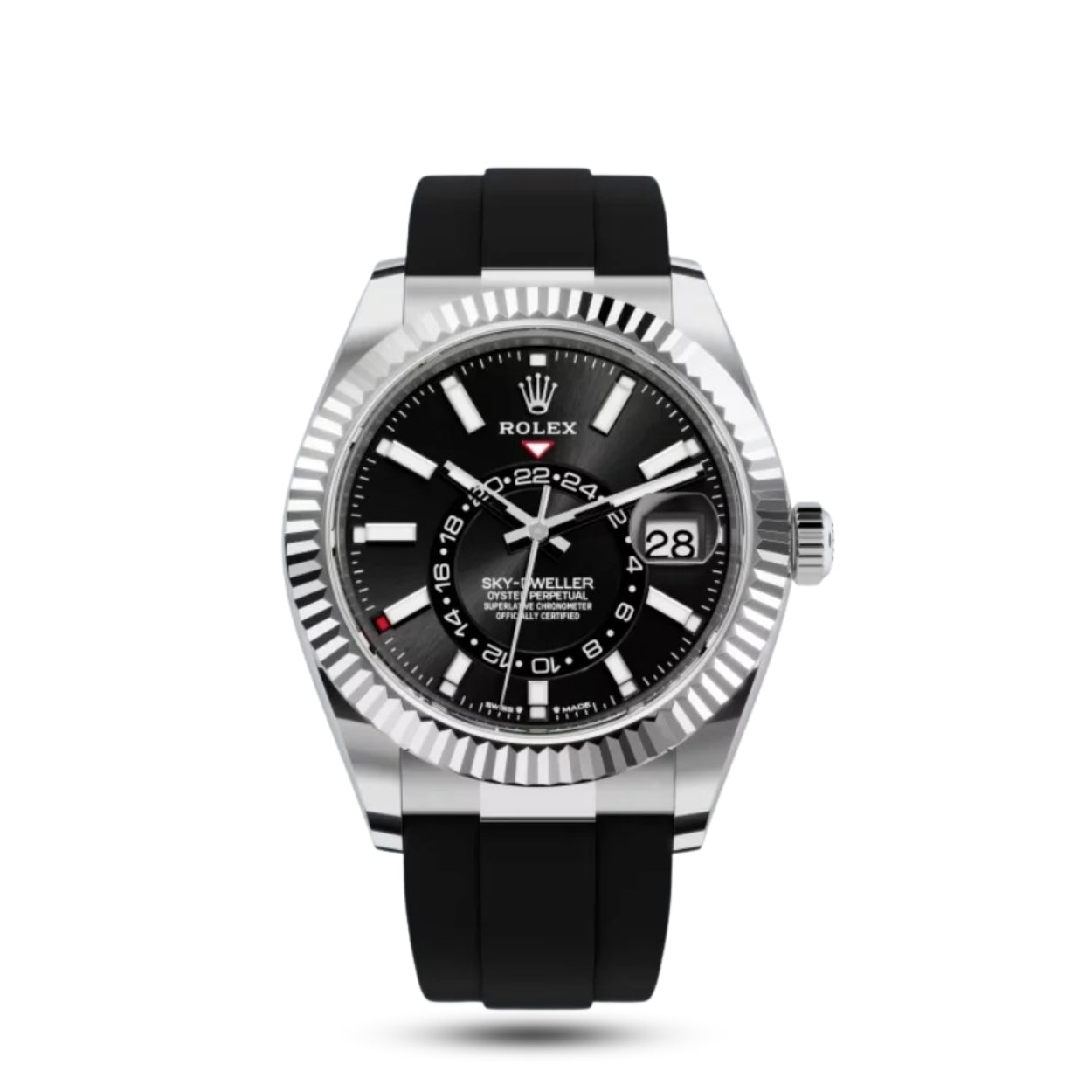 Exquisite Rolex Sky-Dweller Automatic Watch - Dual Time Zone, Annual Calendar