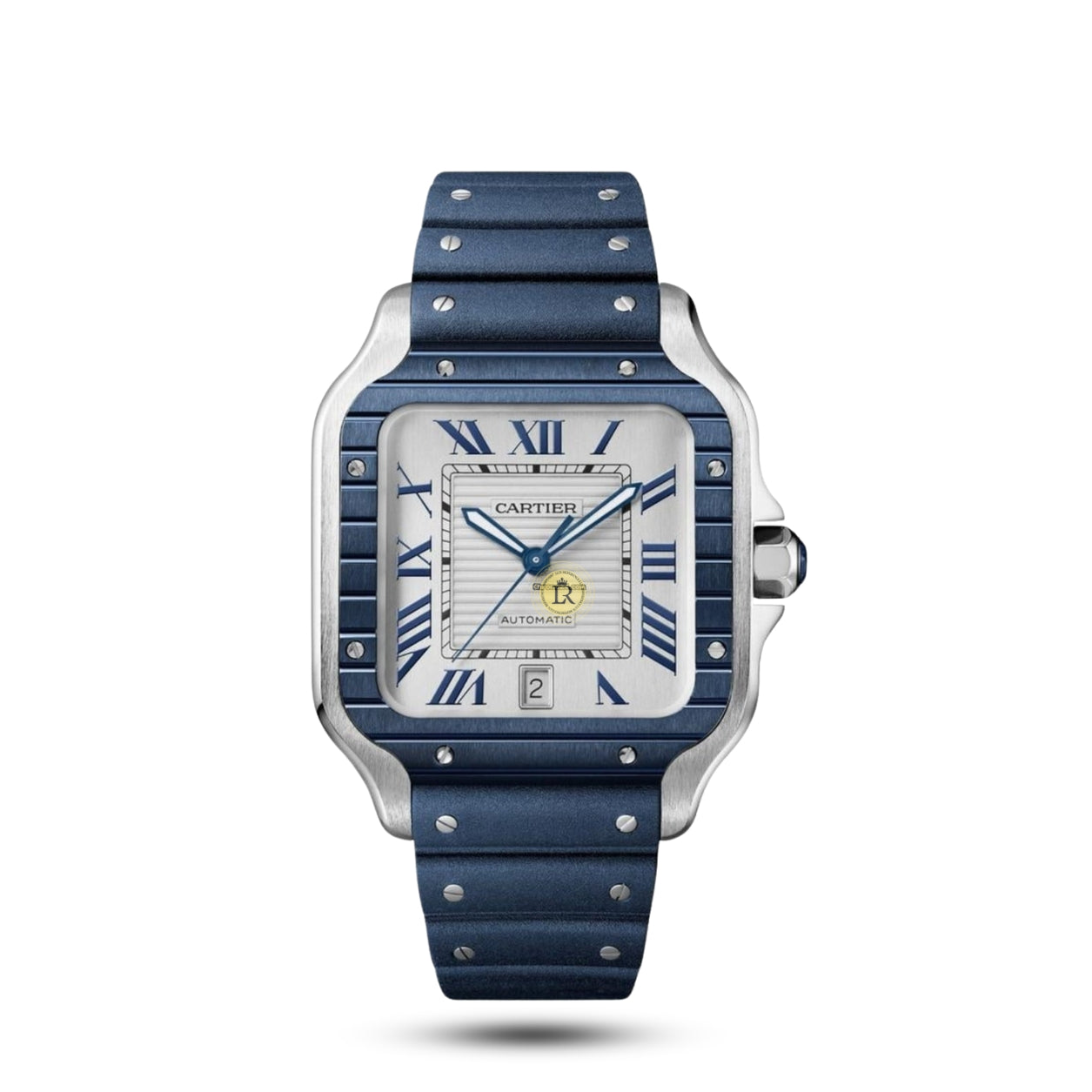 Elegant Cartier Santos Inspired Men's Luxury Watch - Timeless Square Design