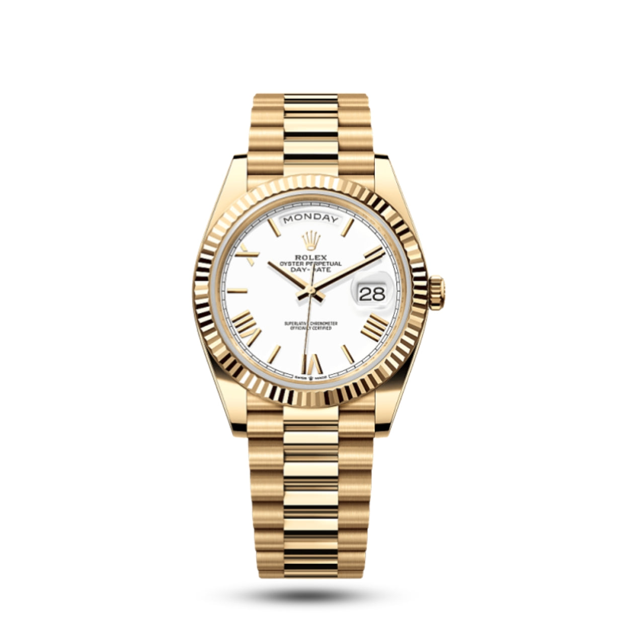 Exquisite Rolex Day-Date 40 Automatic Chronometer Luxury Men's Presidential Watch