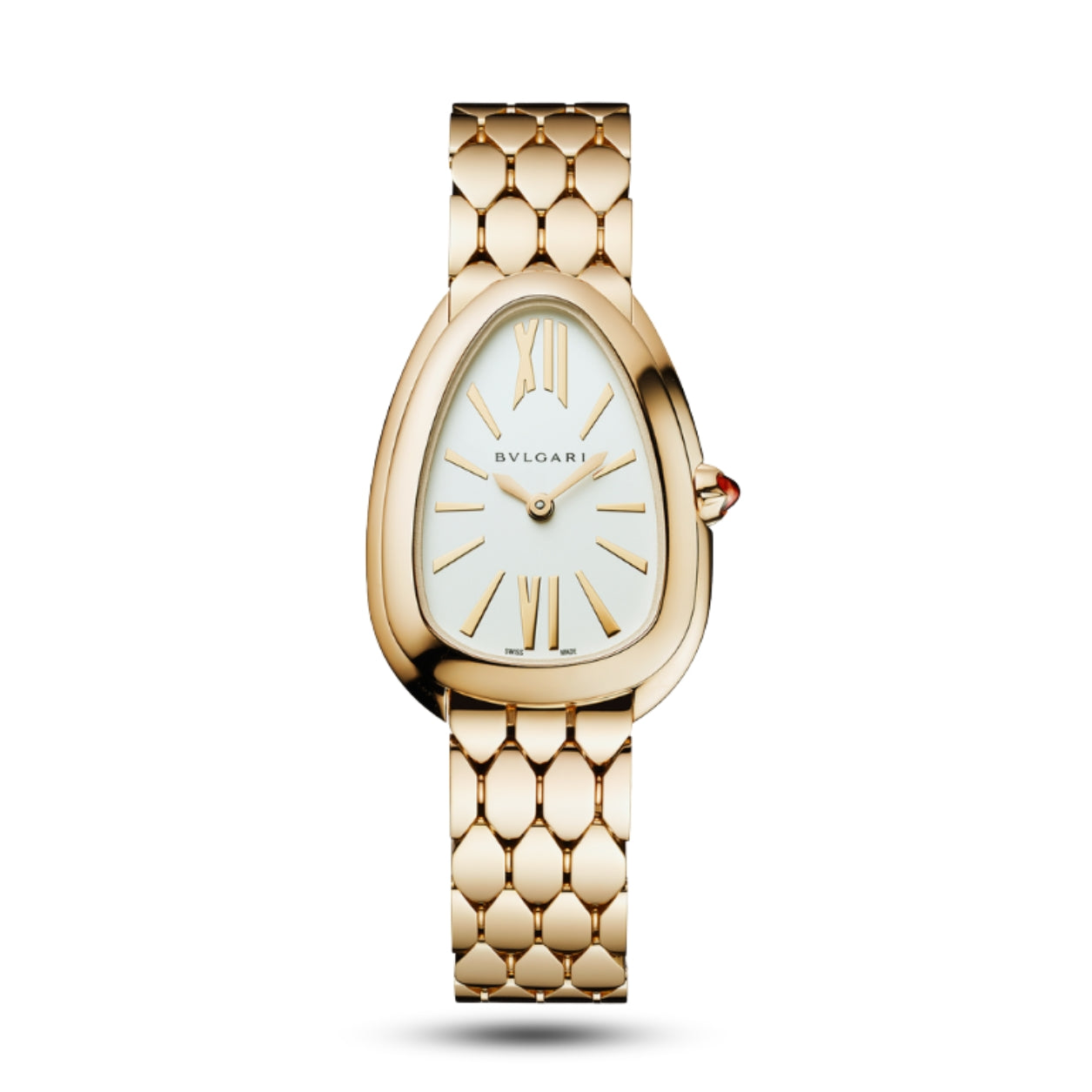 Elegant Bvlgari Serpenti Seduttori Gold Diamond Luxury Ladies Watch