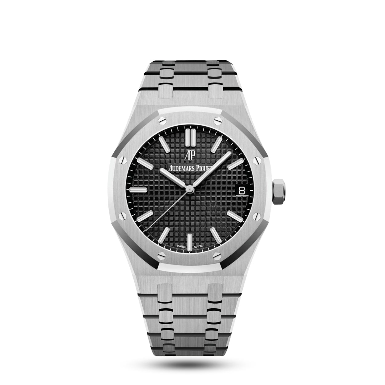 Audemars Royal Oak Men's Black Dial 41mm Luxury Stainless Steel Watch