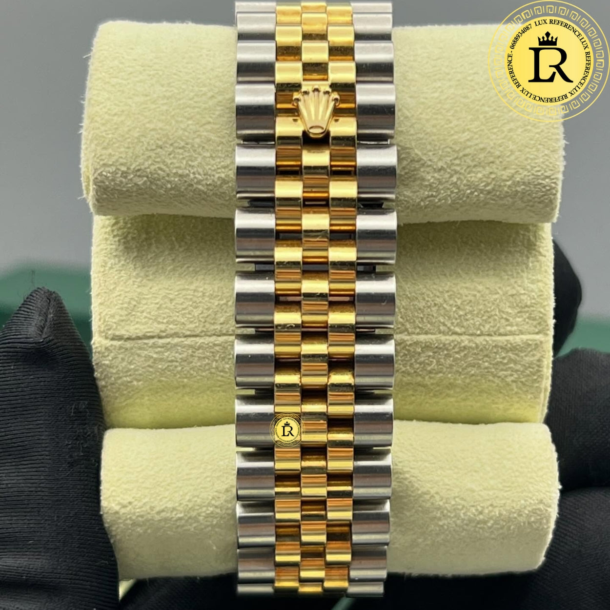 Exquisite Rolex Datejust 36mm Automatic Steel & Gold Fluted Bezel Watch
