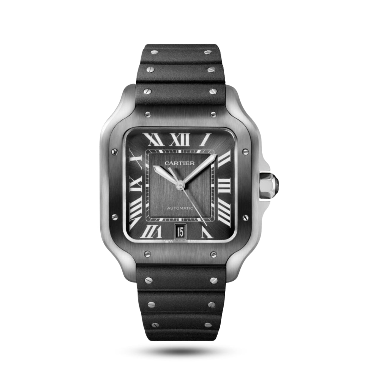 Cartier Santos Elegant Men's Luxury Swiss Automatic Watch Iconic Design