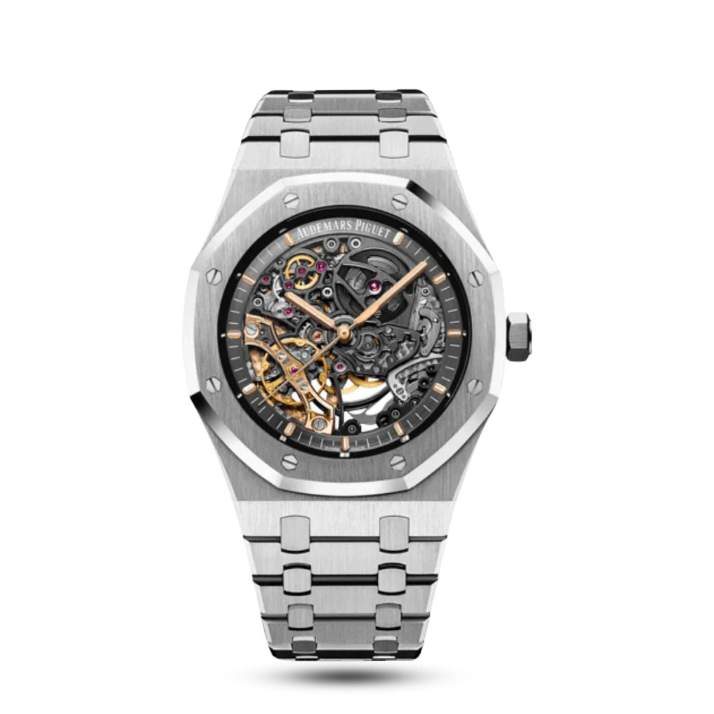 Audemars Piguet Royal Oak Skeleton Silver Dial Automatic Luxury Watch