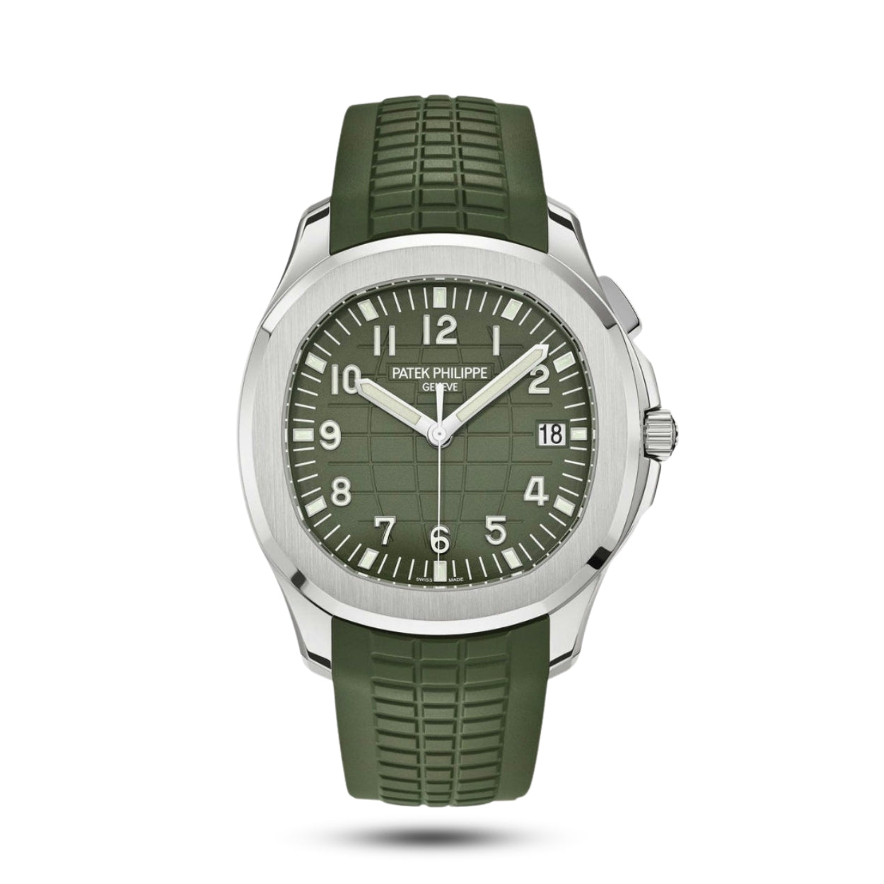 Patek Philippe Aquanaut White Gold Green Khaki Luxury Sports Watch