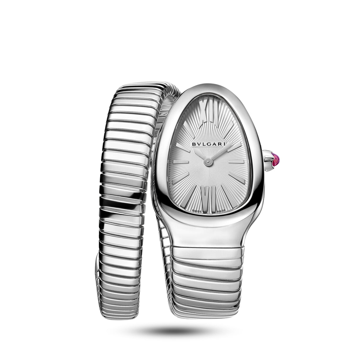 Bvlgari Serpenti White Diamond-Set Luxury Women's Bracelet Watch